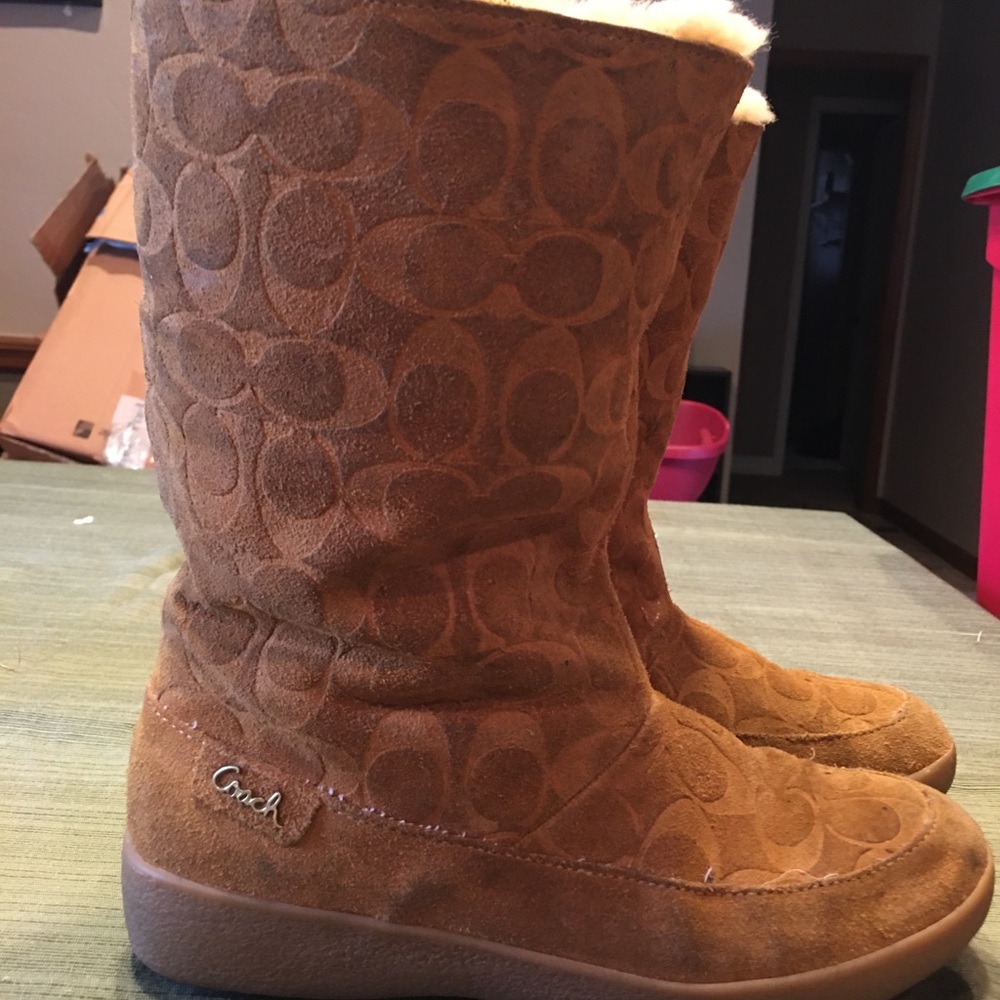 Coach Leather suede boots